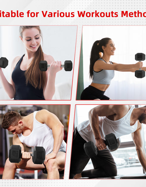 Load image into Gallery viewer, Dumbbell Set, Pairs of 5 Lb, 10 Lb, 15 Lb, and 20 Lb
