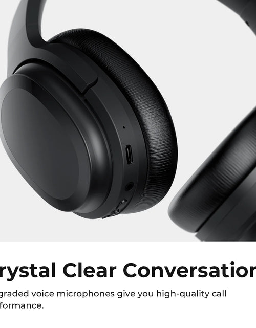 Load image into Gallery viewer, Active Noise Cancelling Headphones Bluetooth Headphones Wireless Headphones over Ear with Mic/Aptx, Comfortable Protein Earpads 30H Playtime, Foldable Headphones for Travel/Work - Black
