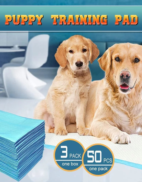 Load image into Gallery viewer, 150 Count Small ( S 17" X 24") Super Absorbent Dog and Puppy Training Pads, Pet Diaper Pee Pads for Small-Sized Dogs like Bulldog, Chow Chow, Border, Collie, Husky and so On
