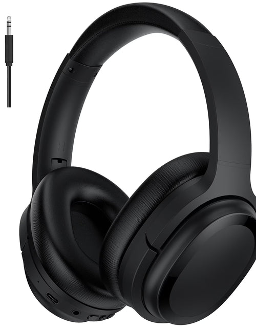 Load image into Gallery viewer, Active Noise Cancelling Headphones Bluetooth Headphones Wireless Headphones over Ear with Mic/Aptx, Comfortable Protein Earpads 30H Playtime, Foldable Headphones for Travel/Work - Black
